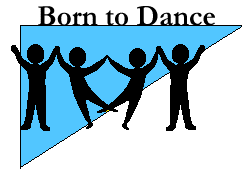 Dance clip art or four stylized dancers on a blue accent plus a ...