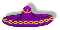 Cinco de Mayo clip art of purple Mexican sombreros decorated with ...