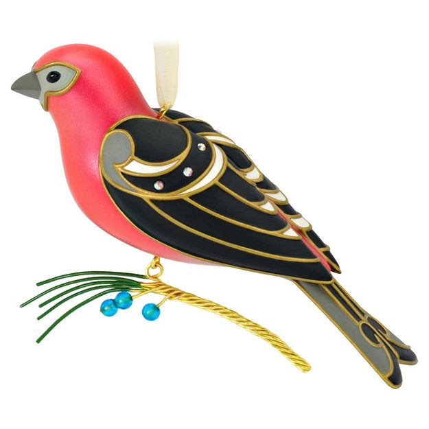 The Beauty of Birds Pine Grosbeak Ornament - Keepsake Ornaments ...