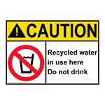 Do Not Drink This Water Safety Signs from ComplianceSigns.com