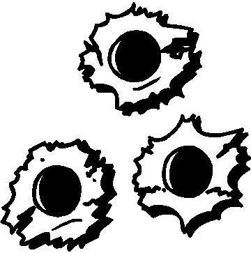 BULLET HOLES DECAL / STICKER 05