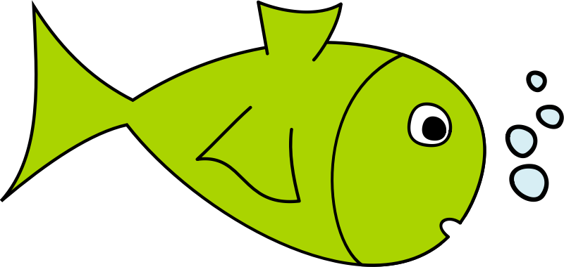 Fish clipart green