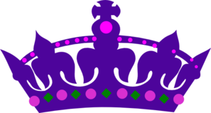 Purple Queens Crown Clip Art - vector clip art online ...