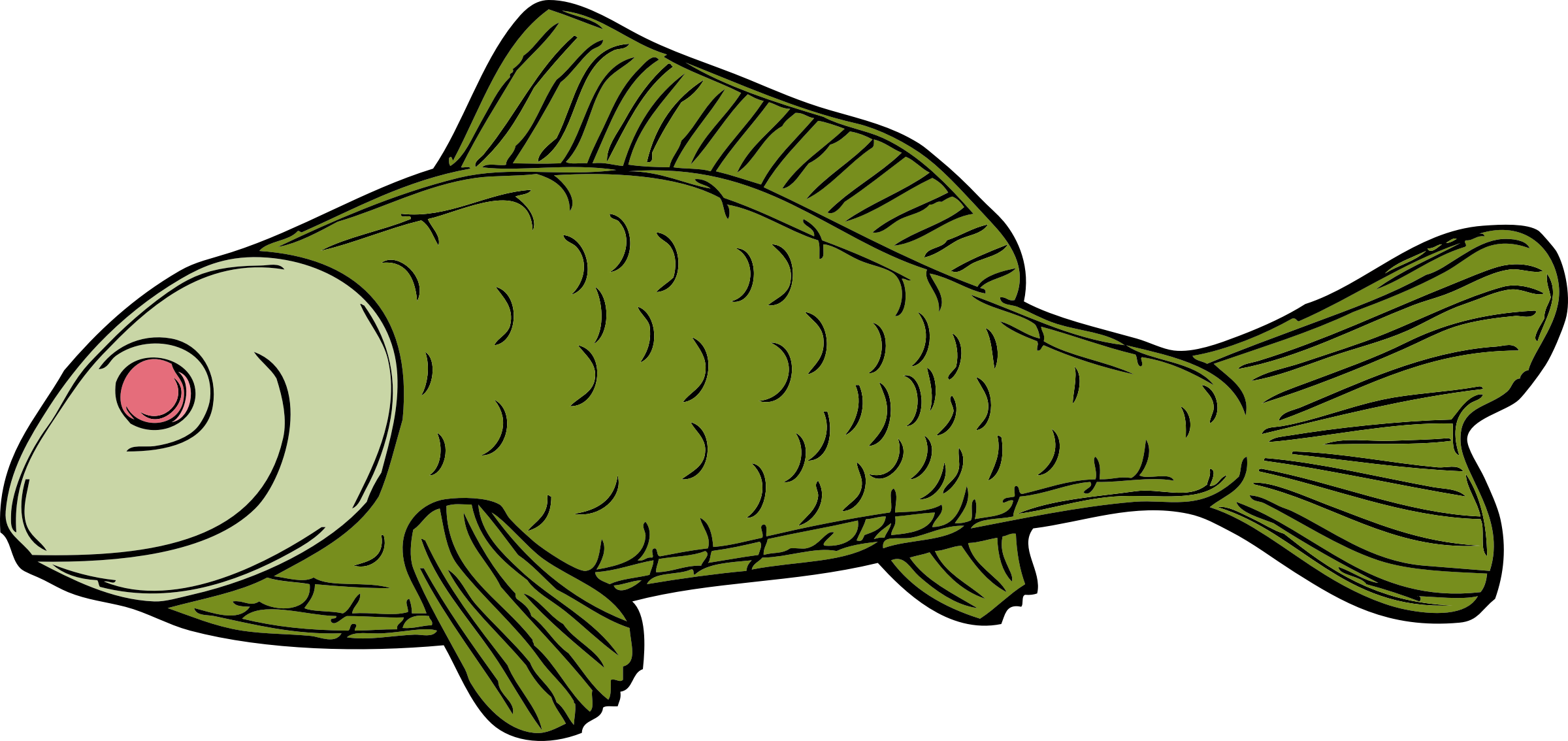 Green Fish Clipart