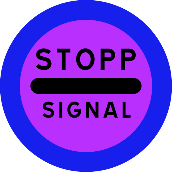 stopp signal sign - vector Clip Art