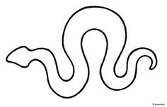 Template Snake Outline Sketch Coloring Page