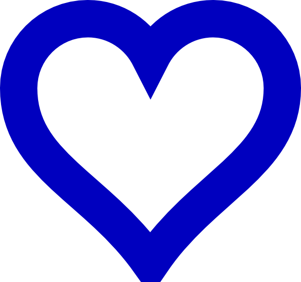 Blue Swirl Heart Clipart