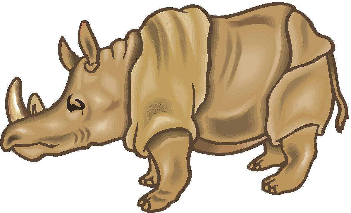 Rhino animal clipart