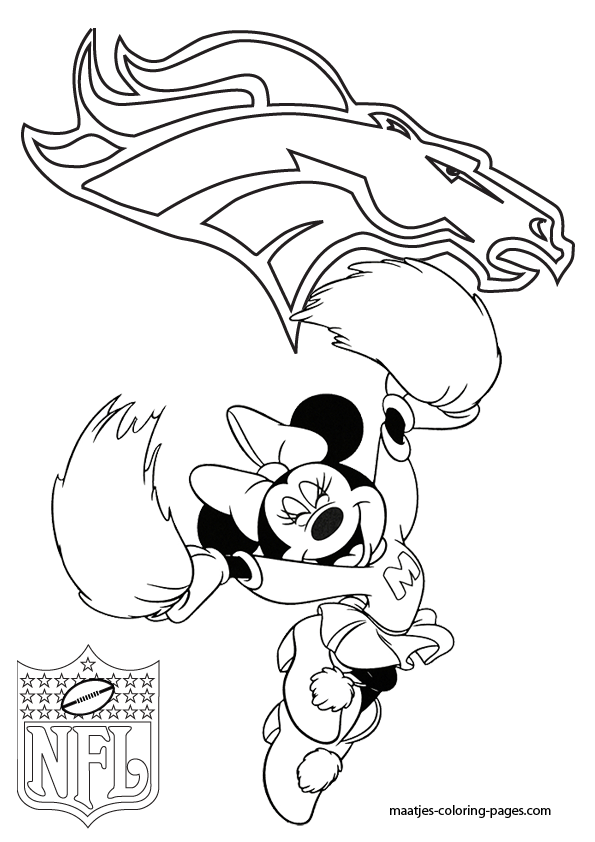 Denver Broncos Coloring Pages - AZ Coloring Pages