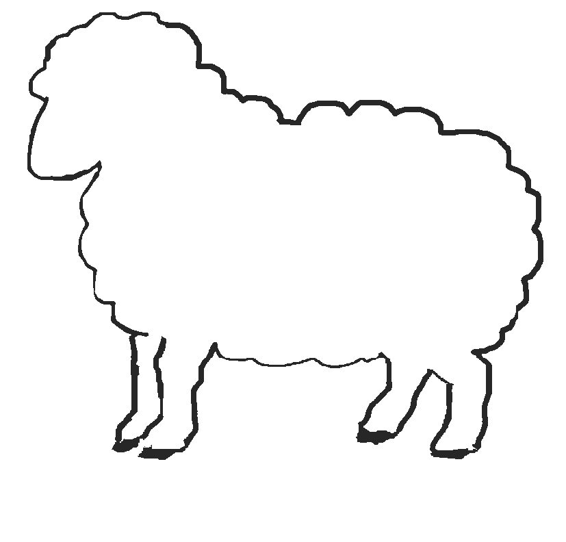 Printable Templates Of Sheep - ClipArt Best
