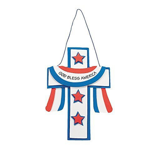 God Bless America Cross Craft Kit - Religious Crafts & Crafts for ...