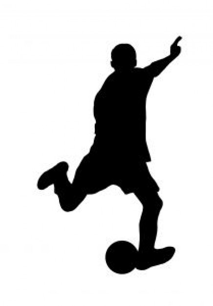 Silhouette Vector : Free Soccer Silhouette .eps Vector - vectorea.com