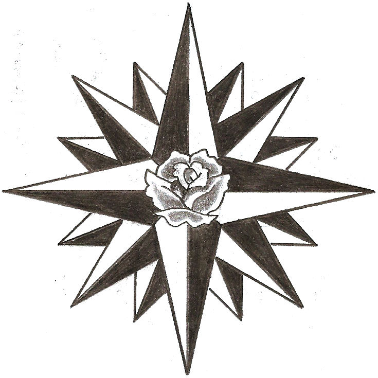 Navy Compass Rose Star by TheLob on DeviantArt