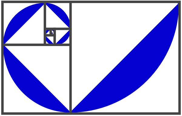 Fibonacci Spiral Blue/purple Clip art - Design - Download vector ...