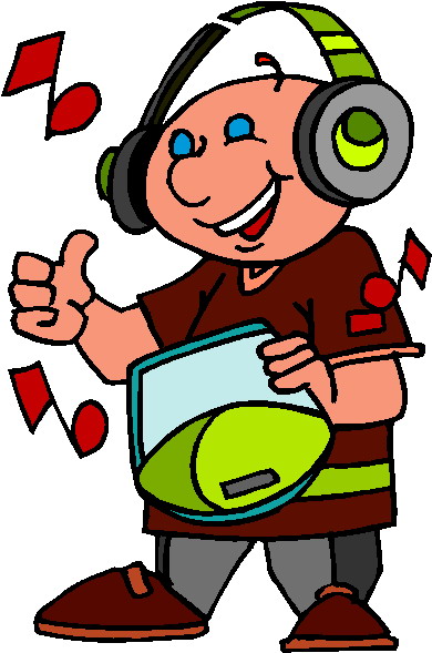 Listening To Music Clipart - Free Clipart Images