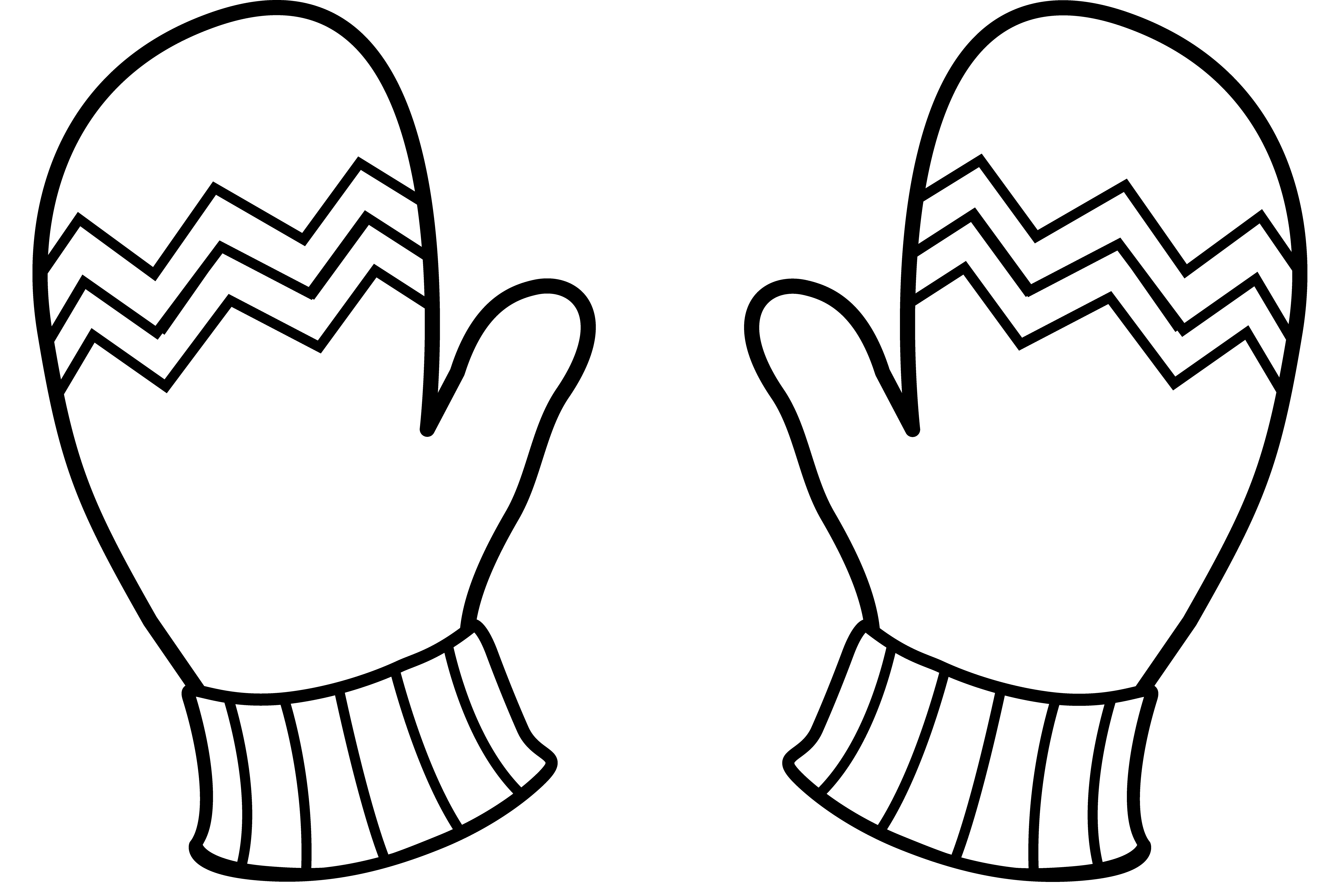 Gloves Coloring Pages - ClipArt Best