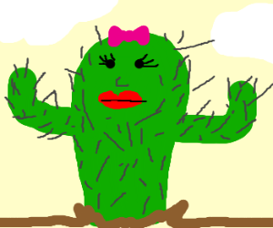 lady cactus (drawing by Olivier8323)