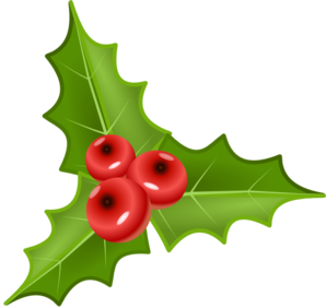 Holly With Berries Clip Art - vector clip art online ...