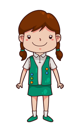Free Cartoon Girl Scout Clip Art