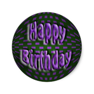 Purple Black Happy Birthday Gifts on Zazzle