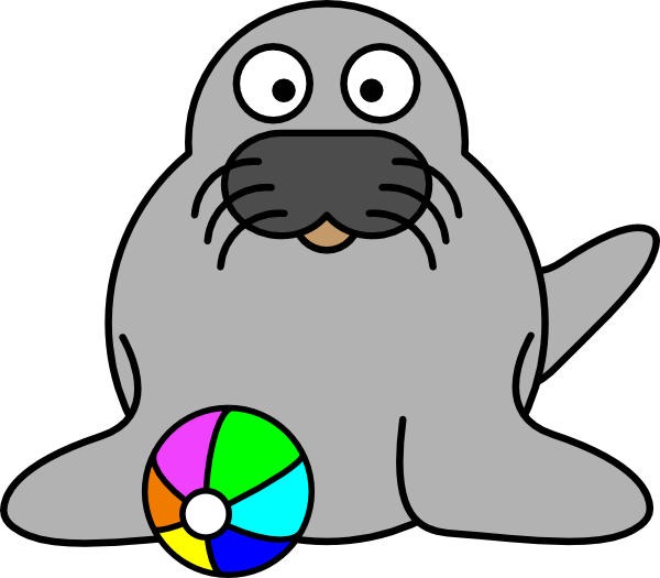 Seal With Ball Clipart | Free Download Clip Art | Free Clip Art ...