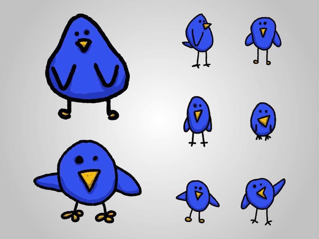 Cartoon Birds Vector Art & Graphics | freevector.com