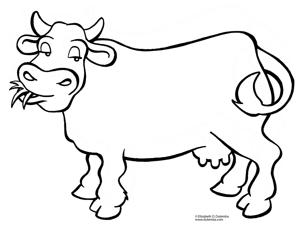 Cow Coloring Pages Free - Gianfreda.net