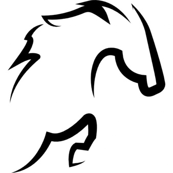 Horse Outline Vectors, Photos and PSD files | Free Download