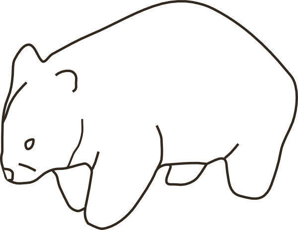 Cartoon Wombat