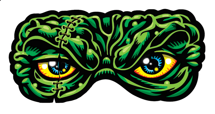 Monster eyes full color shaped vinyl sticker Â· Jimbo Phillips ...