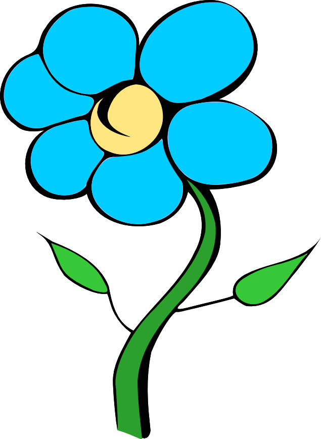 Blue Daisy Clipart