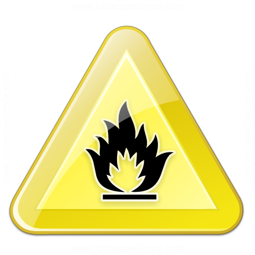 IconExperience Â» V-Collection Â» Sign Warning Flammable Icon