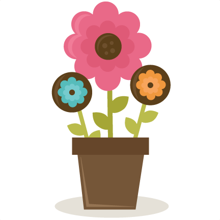 Flowers In Pot SVG cut file for scrapbooking flower free flower ...