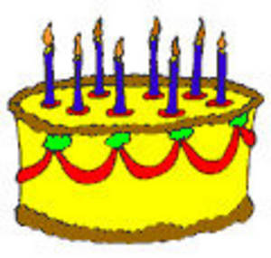 Clipart birthday cakes with candles