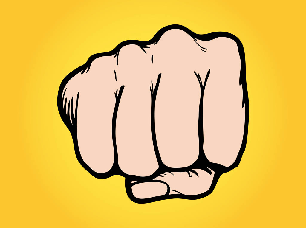 Punching Fist Vector Vector Art & Graphics | freevector.com