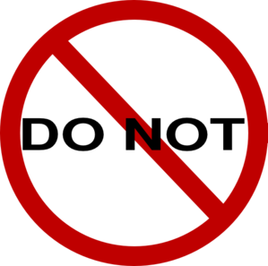 Do Not Clip Art - ClipArt Best