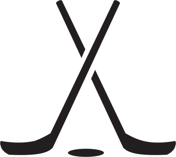 Hockey Sticks Crossed