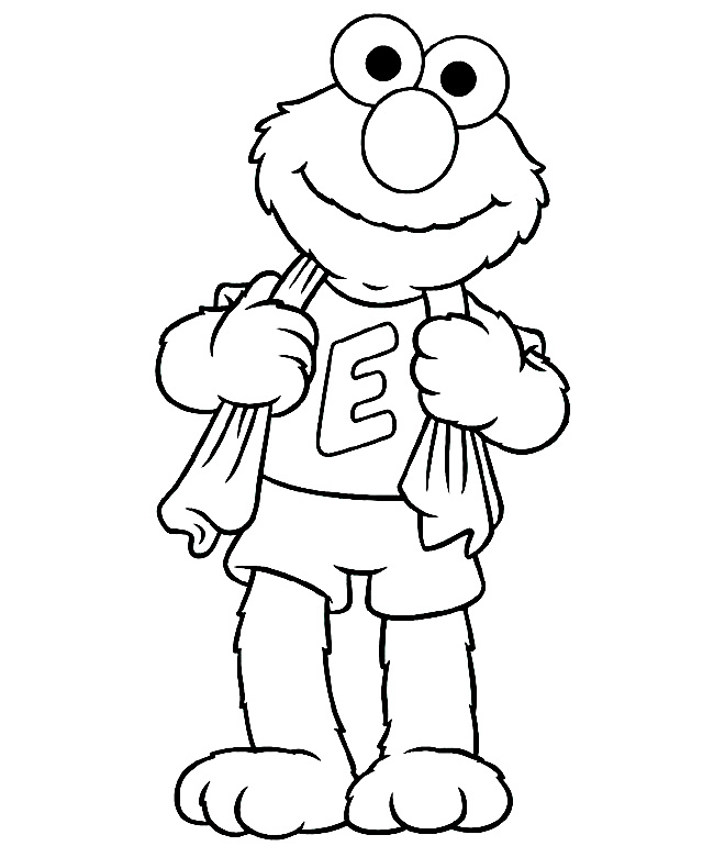 Coloring Pictures Of Elmo | Cartoon Coloring Pages | Kids Coloring ...