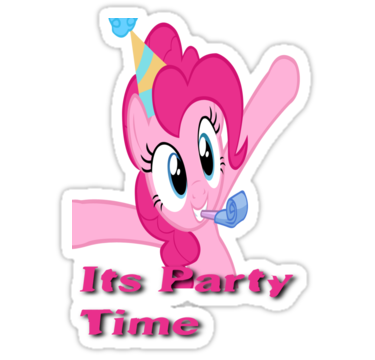 Pinkie Pie Party Time" Stickers by eeveemastermind | Redbubble