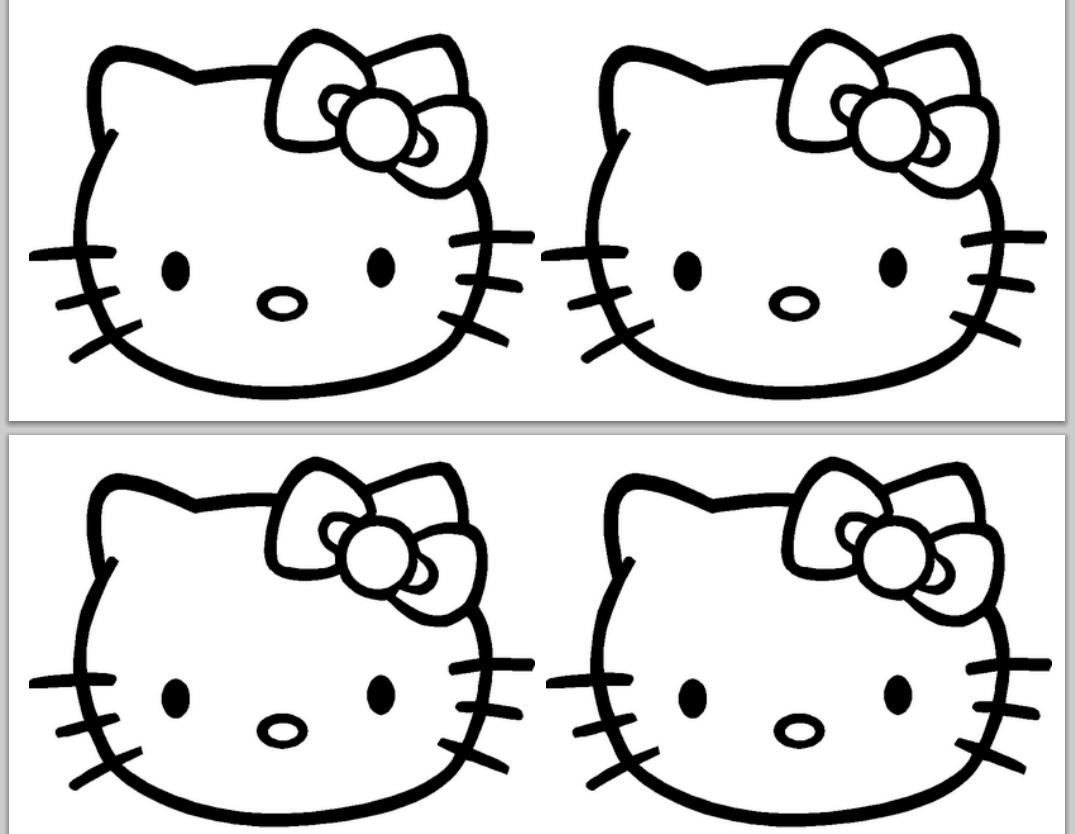 Hello Kitty Cake Template Printable Printable Templates