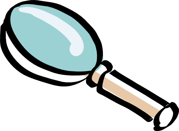 Bitterjug Magnifying Glass Clip Art - vector clip art ...