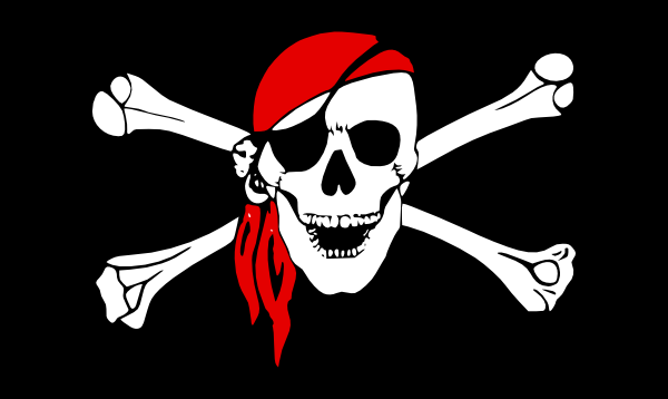 Laurent Drapeau Pirate clip art - vector clip art online, royalty ...