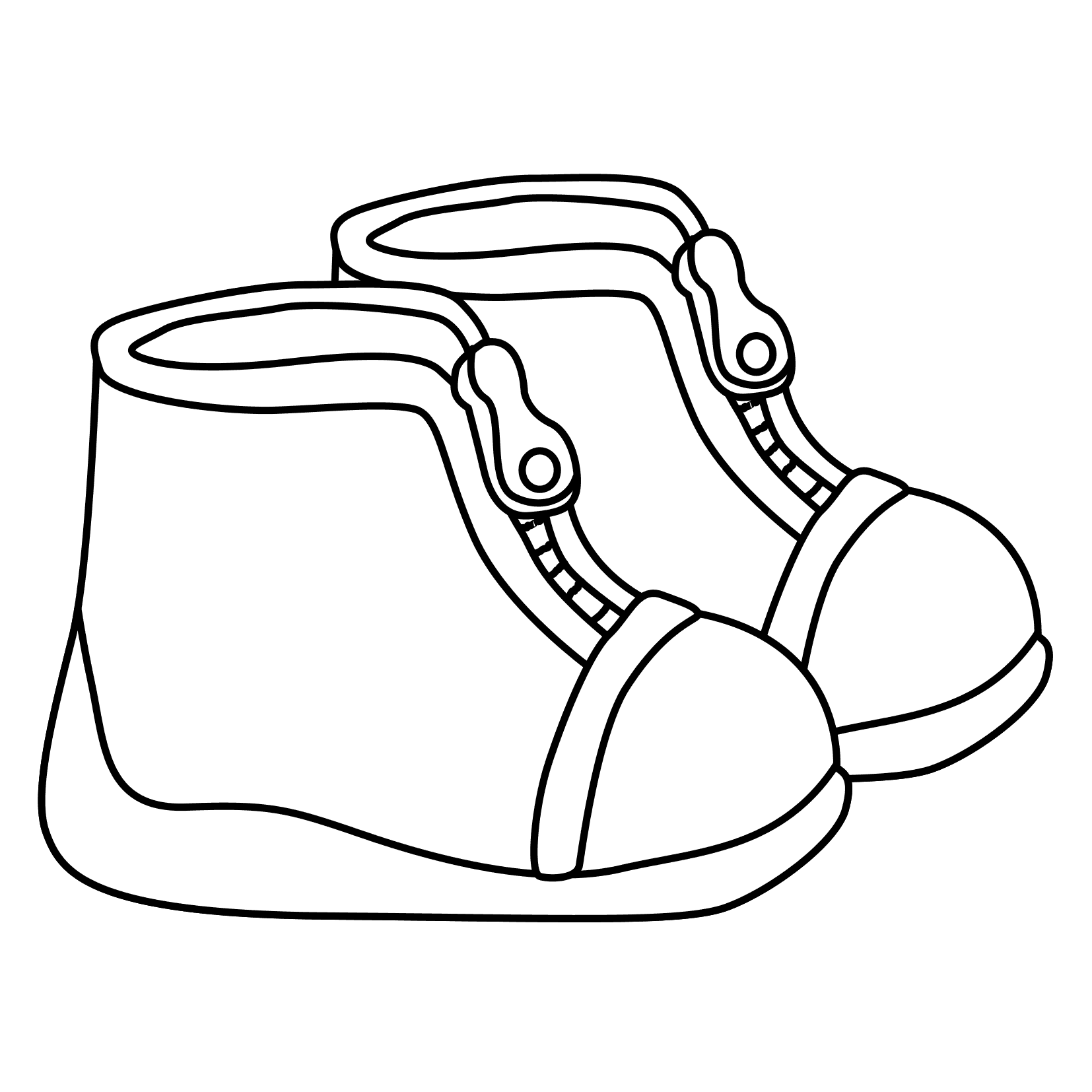 shoes Colouring Pages