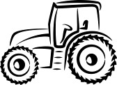 Tractor Clipart Black And White - Free Clipart Images