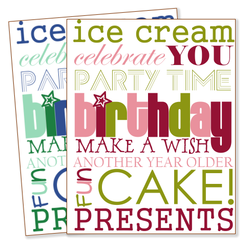 The Bingham Diaries: Free Birthday Printables: Birthday Subway Art