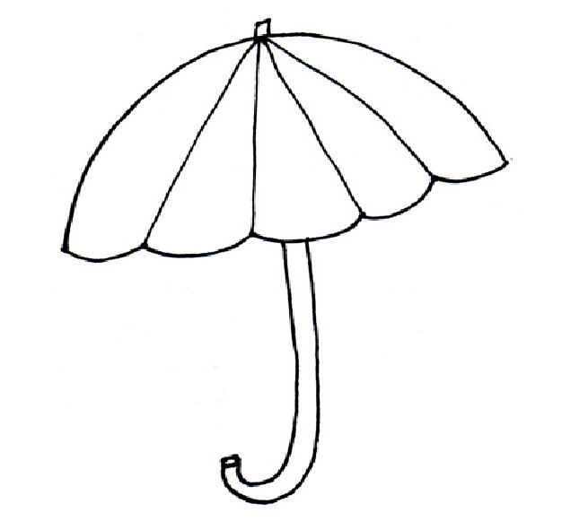 Umbrella black and white photos of umbrella clip art coloring page ...