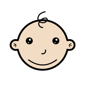 Smiling Baby Small Clip Art - vector clip art online ...