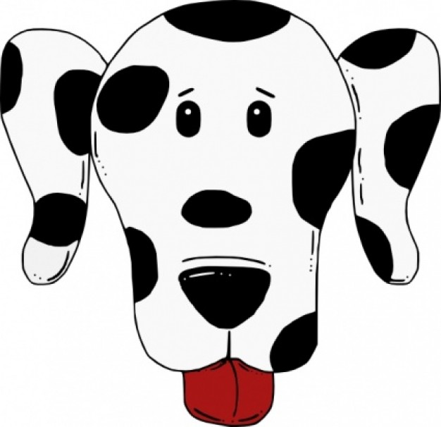 Spotty Dog Clip Art Vector - Free Clipart Images