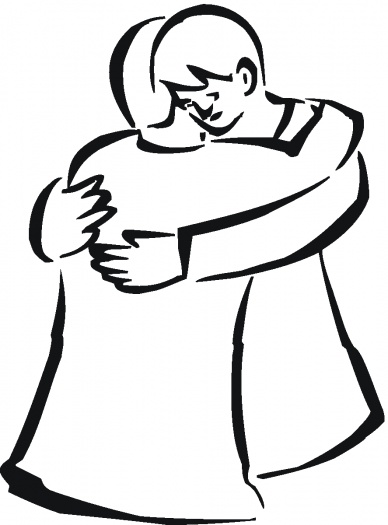 People Hugging Cartoon