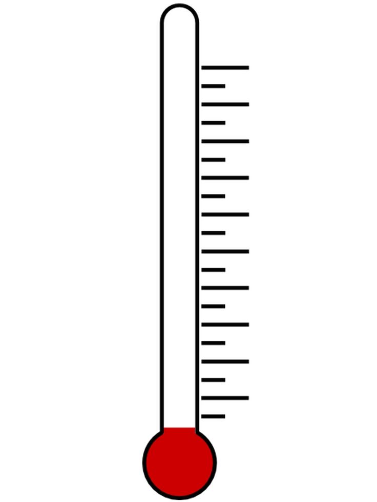 Fundraiser thermometer clip art